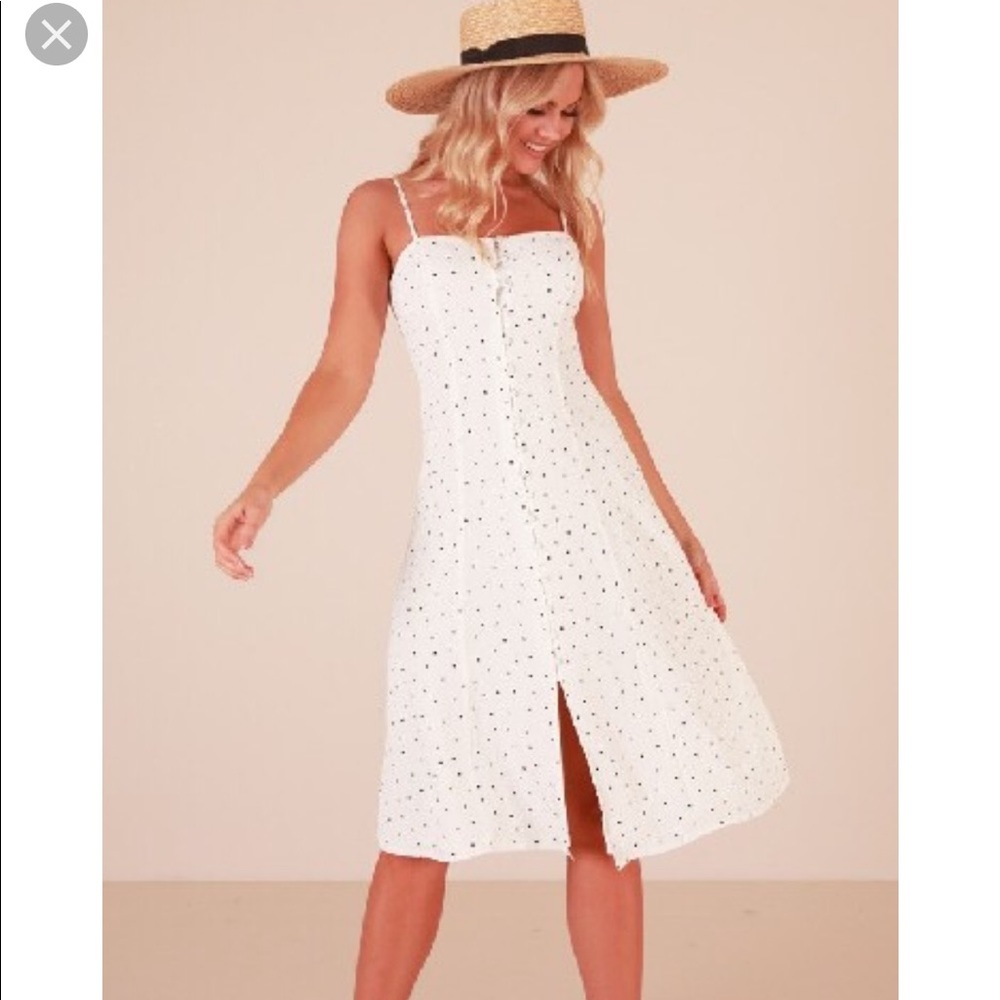 Polka-dot Midi Dress